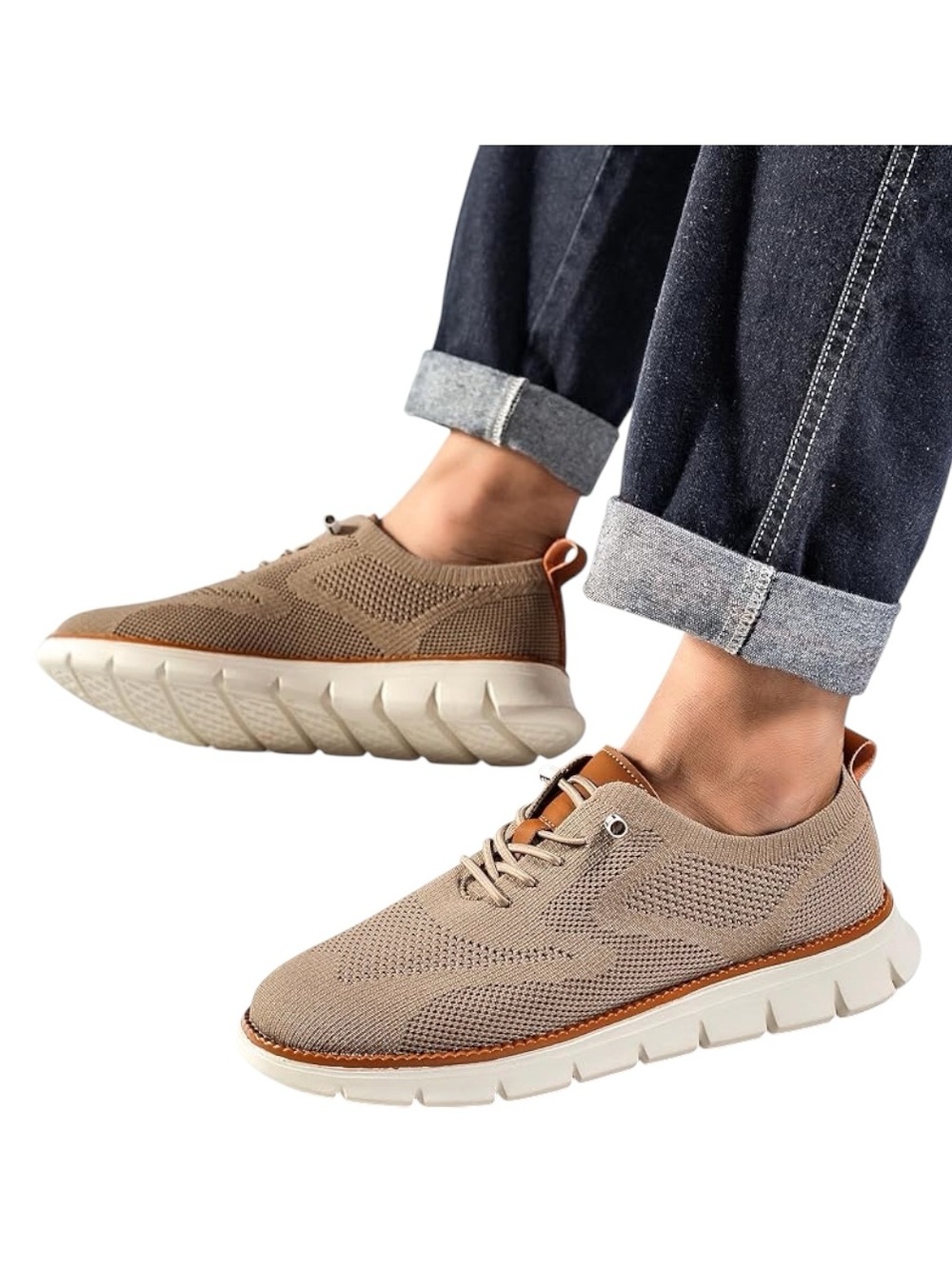 Men's Breeze Shoes Knit Mesh Casual Oxfords Sneakers